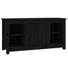vidaXL fekete t&ouml;m&ouml;r fenyőfa TV-szekr&eacute;ny 103 x 36,5 x 52 cm
