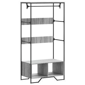 vidaXL sz&uuml;rke sonoma sz&iacute;nű szerelt fa ruh&aacute;sszekr&eacute;ny 90 x 50 x 180 cm