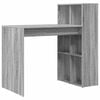 vidaXL Asztal Sz&uuml;rke Sonoma Szerelt Fa 108 x 55 x 103.5 cm