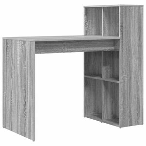 vidaXL Asztal Sz&uuml;rke Sonoma Szerelt Fa 108 x 55 x 103.5 cm