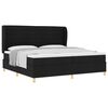 vidaXL Boxrug&oacute;s &aacute;gy matracmal fejt&aacute;ml&aacute;val Fekete 200 x 200 cm sz&ouml;vet