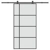 vidaXL ESG &uuml;veg-alum&iacute;nium tol&oacute;ajt&oacute; f&eacute;mszerelv&eacute;ny-szettel 102,5x205 cm