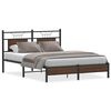 vidaXL barna t&ouml;lgy sz&iacute;nű szerelt fa &aacute;gykeret matrac n&eacute;lk&uuml;l 140x190 cm