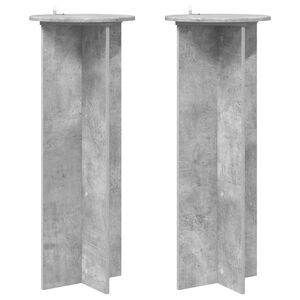 vidaXL N&ouml;v&eacute;ny&aacute;llv&aacute;ny 2 db Betonsz&uuml;rke &Oslash;40 x 100 cm Szerelt Fa