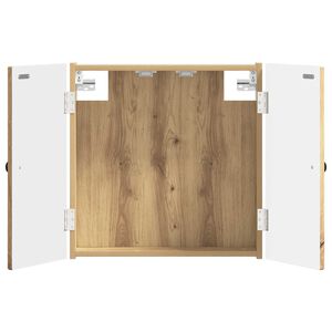 vidaXL Darts szekr&eacute;ny EDE K&eacute;zműves T&ouml;lgy 52,5 x 10,5 x 53,5 cm