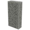 vidaXL horganyzott ac&eacute;l gabion fal fed&eacute;llel 50 x 20 x 100 cm