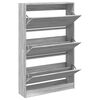 vidaXL sz&uuml;rke sonoma sz&iacute;nű szerelt fa cipősszekr&eacute;ny 80 x 21 x 125,5 cm