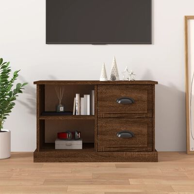 vidaXL barna tölgyszínű szerelt fa TV-szekrény 73x35,5x47,5 cm