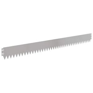 vidaXL Fűszeg&eacute;lyez&eacute;s 10 db 103 x 10 cm Ac&eacute;l Ez&uuml;st