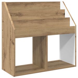 vidaXL Gyerek K&ouml;nyvespolc Artisan t&ouml;lgy 72,5 x 29,5 x 69 cm Szerelt Fa