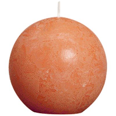 Bolsius 6 db narancssárga rusztikus gömbgyertya 80 mm