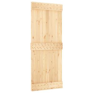 vidaXL Cs&uacute;sz&oacute; ajt&oacute; NARVIK Term&eacute;szetes &eacute;s Fekete 85 x 210 cm (152,5 cm)