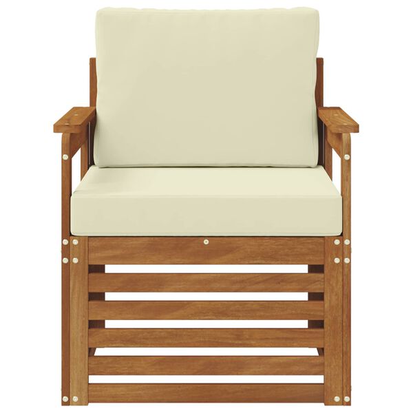 vidaXL K&uuml;lt&eacute;ri kanap&eacute; szett T&ouml;m&ouml;r ak&aacute;cfa &eacute;s poli&eacute;szter Term&eacute;szetes