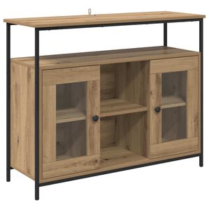 vidaXL Sz&eacute;f Artisan t&ouml;lgy 100 x 35 x 80 cm Szerelt Fa