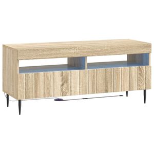 vidaXL LED TV szekr&eacute;ny Sonoma T&ouml;lgy Szerelt Fa