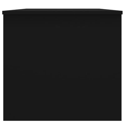 vidaXL fekete szerelt fa dohányzóasztal 102 x 50,5 x 46,5 cm