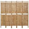 vidaXL 5 paneles bambusz parav&aacute;n 200 x 180 cm