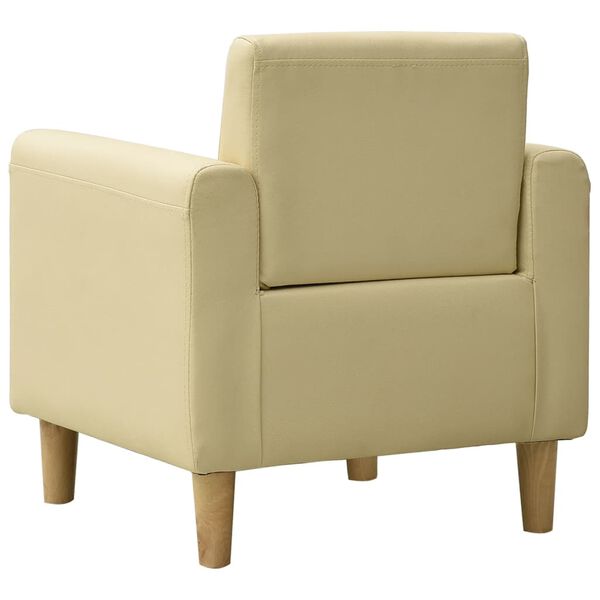 vidaXL kr&eacute;mfeh&eacute;r műbőr gyermekkanap&eacute;