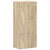 vidaXL F&uuml;rdőszobai faliszekr&eacute;ny TULUM Sonoma t&ouml;lgy 37 x 24,5 x 86 cm
