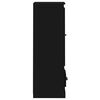 vidaXL fekete szerelt fa magasszekr&eacute;ny 36x35,5x103,5 cm