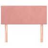 vidaXL rózsaszín bársony fejtámla 80 x 5 x 78/88 cm