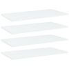 vidaXL 4 db feh&eacute;r forg&aacute;cslap k&ouml;nyvespolc 60 x 30 x 1,5 cm