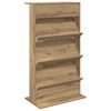 vidaXL Magazin &aacute;llv&aacute;ny Artisan t&ouml;lgy 70 x 41 x 126 cm Faanyag