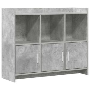 vidaXL Sz&eacute;f Betonsz&uuml;rke 98,5 x 33 x 80 cm Szerelt Fa