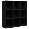 vidaXL fekete szerelt fa k&ouml;nyvszekr&eacute;ny 98 x 29 x 97,5 cm