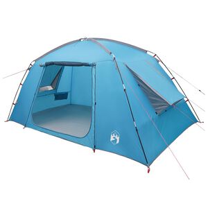 vidaXL Kabin s&aacute;tor tetővel K&eacute;k 400 x 210 x 180 cm Poli&eacute;szter