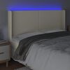 vidaXL kr&eacute;msz&iacute;nű műbőr LED-es fejt&aacute;mla 203x16x118/128 cm