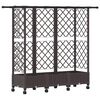 vidaXL Magas&iacute;tott &Aacute;gy Trellis-szel &eacute;s Tetővel Barna 164 x 40 x 127 cm