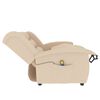 vidaXL 2 személyes krém szövet dönthető masszázsfotel