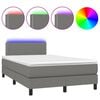 vidaXL s&ouml;t&eacute;tsz&uuml;rke sz&ouml;vet rug&oacute;s &eacute;s LED-es &aacute;gy matraccal 120 x 200 cm