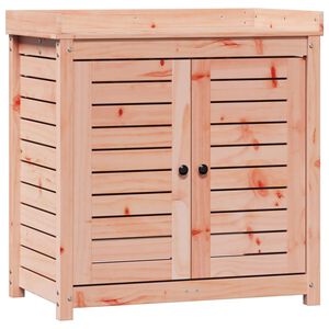 vidaXL t&ouml;m&ouml;r dugl&aacute;szfenyő &uuml;ltetőasztal polcokkal 82,5 x 50 x 86,5 cm