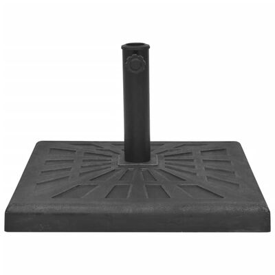 vidaXL négyszög alakú, fekete gyanta napernyő talp 19 kg