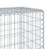 vidaXL horganyzott vas gabion kos&aacute;r fed&eacute;llel 400 x 50 x 150 cm