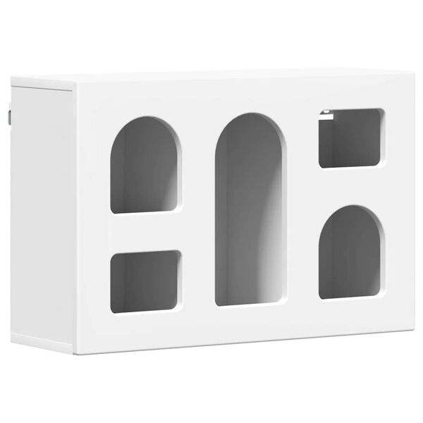 vidaXL F&uuml;ggő szekr&eacute;ny polcokkal Feh&eacute;r 60 x 20 x 40 cm Faanyag