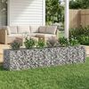 vidaXL Gabion emelt &aacute;gy 2 pcs Ez&uuml;st 260 x 60 x 55 cm Horganyzott ac&eacute;l