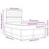 vidaXL Boxrug&oacute;s &aacute;gy matracmal Vil&aacute;gossz&uuml;rke 120 x 190 cm sz&ouml;vet