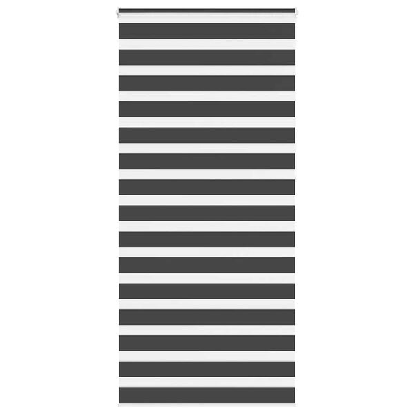 vidaXL zebrafüggönnyel fekete szövetszélesség 90,9 cm poliészter