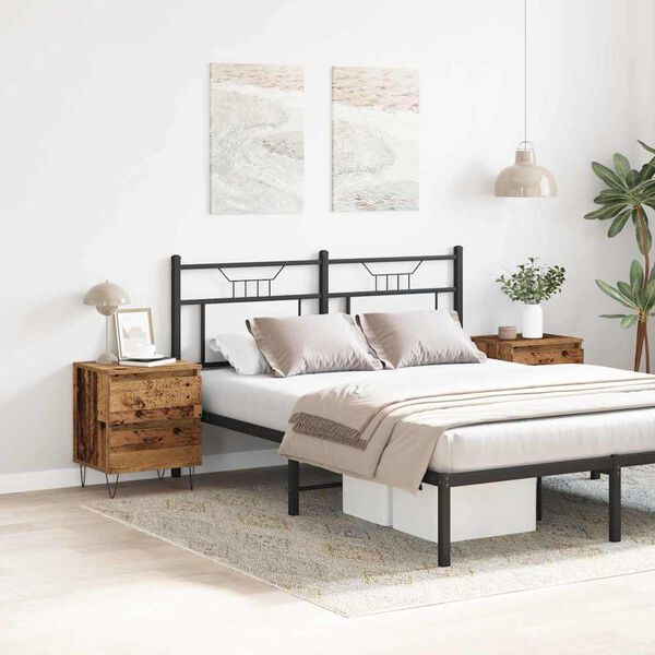 vidaXL &Eacute;jjeliszekr&eacute;ny fi&oacute;kkal 2 pcs R&eacute;gi fa 40 x 35 x 50 cm Faanyag