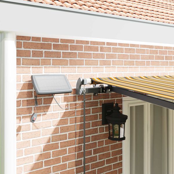 vidaXL Beh&uacute;zhat&oacute; napellenző Soksz&iacute;nű 600 &times;300 cm sz&ouml;vet