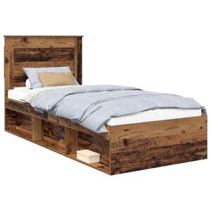 vidaXL &Aacute;gykeret fi&oacute;kkal Egysz&iacute;nű &Ouml;reg fa 75 x 190 cm T&ouml;m&ouml;r fenyőfa