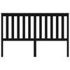 vidaXL fekete t&ouml;m&ouml;r fenyőfa &aacute;gyfejt&aacute;mla 166 x 6 x 101 cm