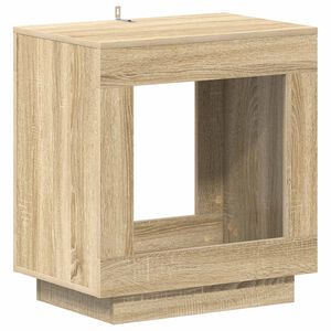 vidaXL Oldal asztal Sonoma T&ouml;lgy 60 x 40 x 65 cm Szerelt Fa