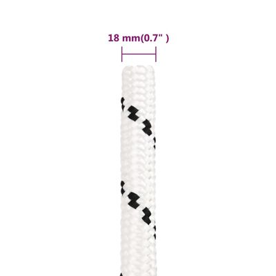 vidaXL fehér polipropilén munkakötél 18 mm 50 m