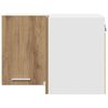 vidaXL F&uuml;ggő szekr&eacute;ny Artisan t&ouml;lgy &eacute;s feh&eacute;r 57 x 57 x 40 cm Faanyag