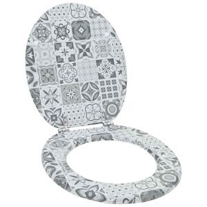 vidaXL WC &uuml;lőke Sz&uuml;rke 44 x 38 cm Szerelt Fa