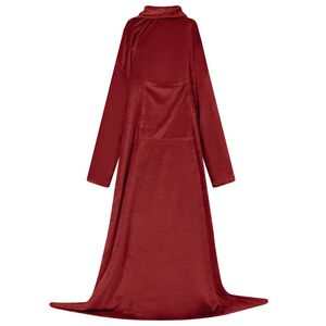 vidaXL Takar&oacute; pul&oacute;ver Bordeaux piros F Flanell